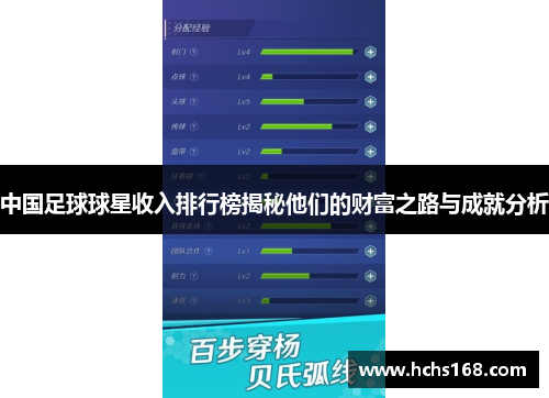 中国足球球星收入排行榜揭秘他们的财富之路与成就分析